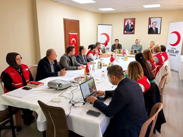 Kızılay Edirne koordinasyon toplantısında kent faaliyetleri ve projeler ele alındı