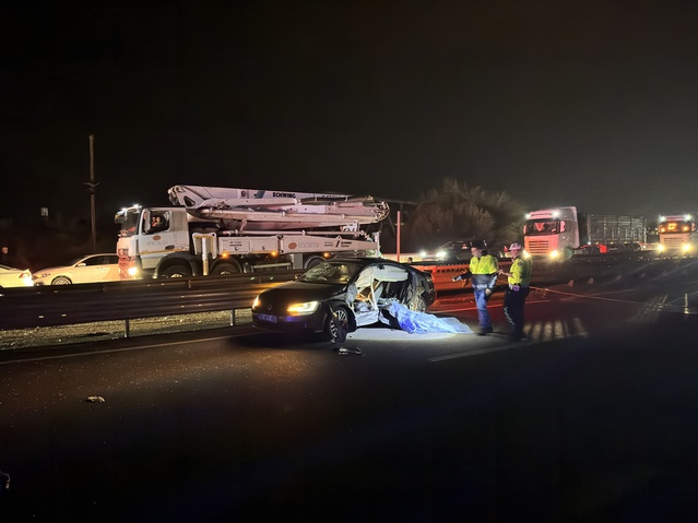 Bingöl Genç'te bariyere çarpan otomobilde 2 kişi öldü, 2 kişi yaralandı