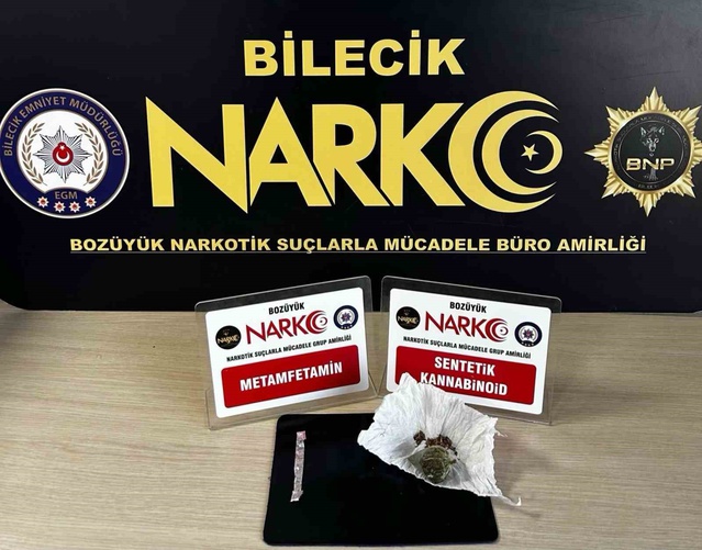 Bilecik Bozüyük'te bonzai ve metamfetamin ele geçirildi, 1 şüpheli yakalandı