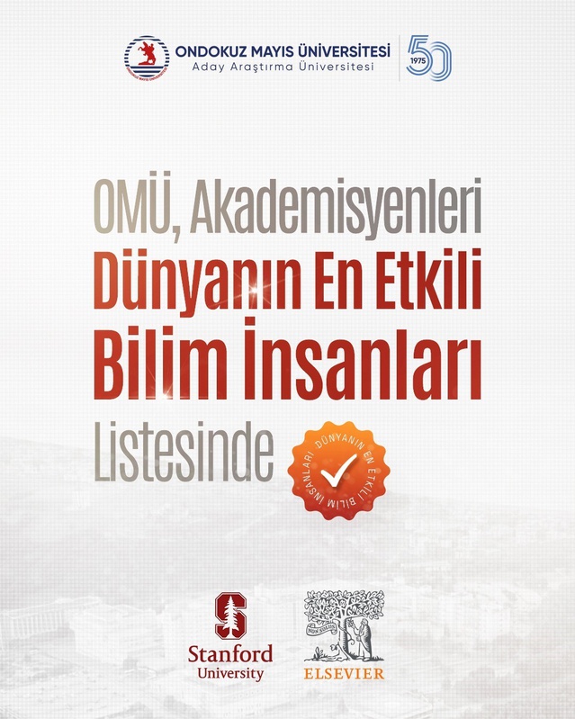 OMÜ'den 18 akademisyen, Dünyanın En Etkili Bilim İnsanları Listesi'ne girdi