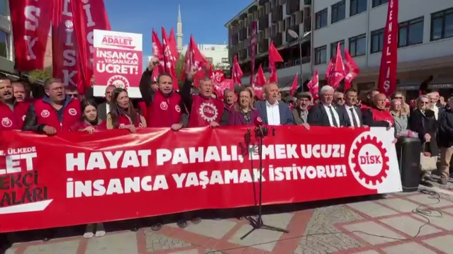 DİSK Genel Başkanı Çerkezoğlu, işçilerin 9 aylık kaybı 2 trilyon 254 milyar lira dedi