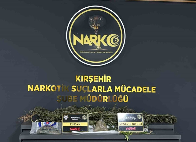 Kırşehir Çiçekdağı'nda narkotik operasyonda gözaltına alınan 2 kişiden 1'i tutuklandı