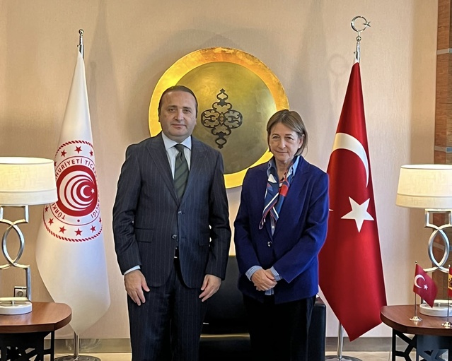 Ticaret Bakan Yardımcısı Tuzcu, İspanya Büyükelçisiyle 'Made in EU'yu vurguladı