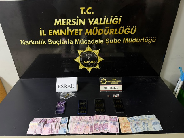 Mersin'de narkotik operasyonunda 2 uyuşturucu satıcısı tutuklandı