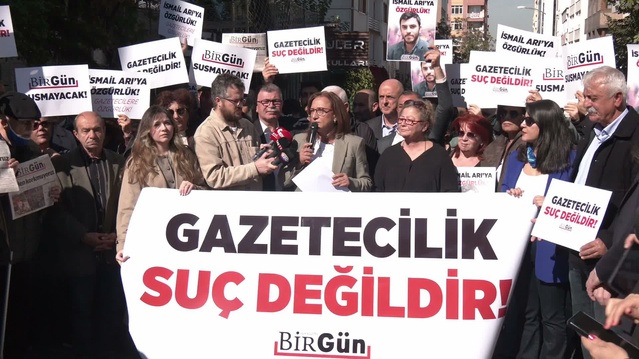 BirGün okurları İsmail Arı'nın ikinci tutukluluğuna Ankara'da tepki gösterdi