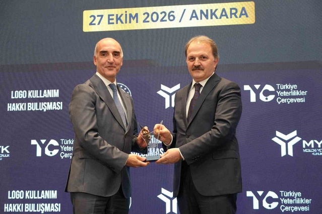 Bakan Işıkhan'ın katıldığı TYÇ buluşmasında OMÜ'ye logo kullanım hakkı verildi