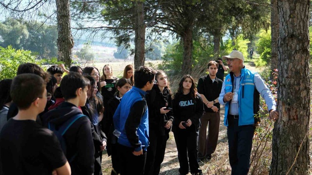 BAÜN Botanik Bahçesi'nde lise öğrencileri bitki çeşitliliğini yerinde öğrendi