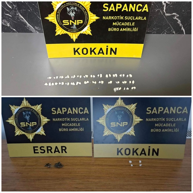 Sapanca'ya uyuşturucu getireceği tespit edilen şüpheli 8,48 gram kokainle tutuklandı