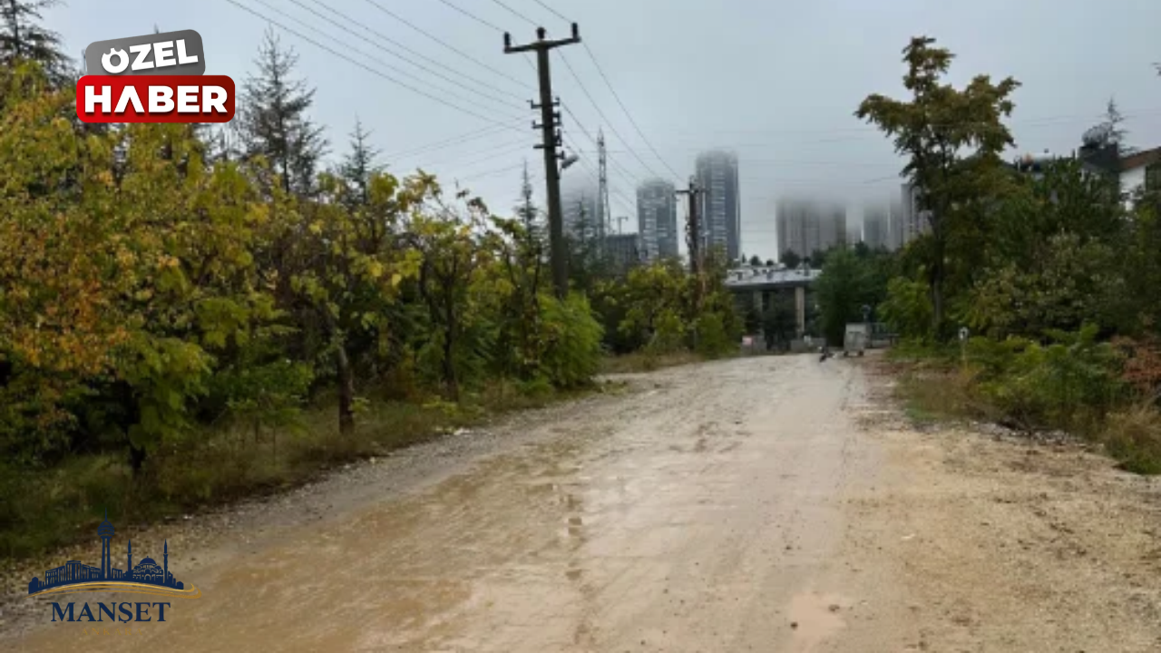 Gölbaşı'nda yollar çamur ve balçık içinde