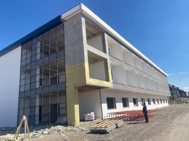Erzurum'da 84 kişilik huzurevi inşaatını Aile ve Sosyal Hizmetler İl Müdürü inceledi